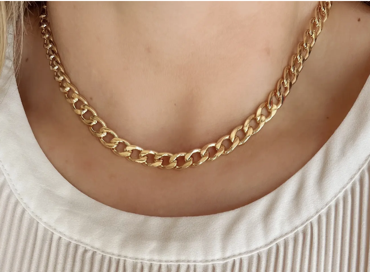 gold necklace