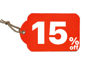 15% off